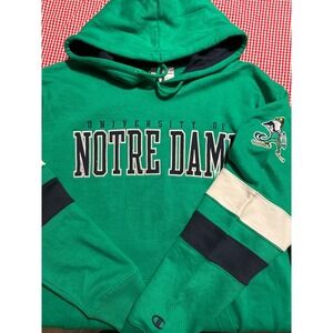 Champion Notre Dame Fighting Irish Green Hoodie Mens Large Athleticwear